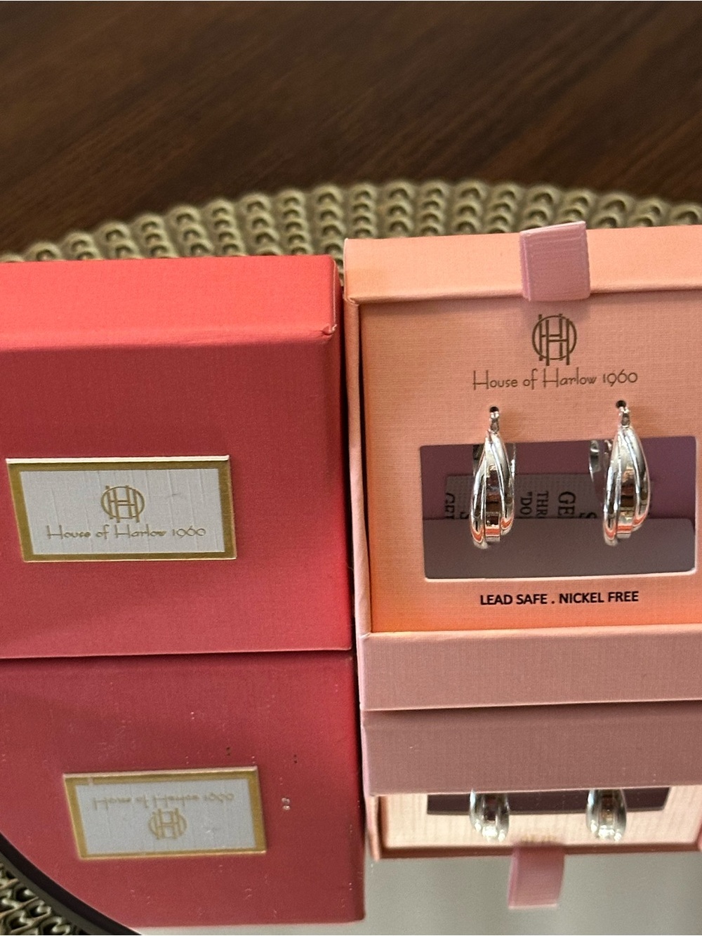 House of Harlow 1960 Polished Silver Hoop Earrings